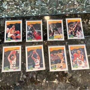 NBA Hoops Basketball Trading 8 Cards Set all time active leader